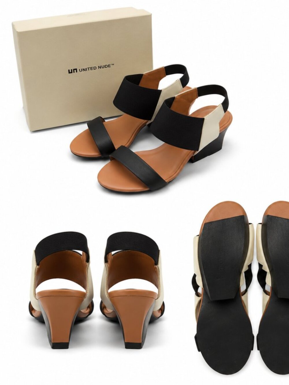 United Nude Colorblock Elastic Heel Sandals – Women’s Size 5